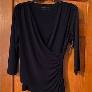 NWT Coldwater Creek Faux Wrap Top XS